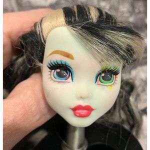 Monster High Frankie Stein Photo Booth Head Only Replacement Re Root Great Hair